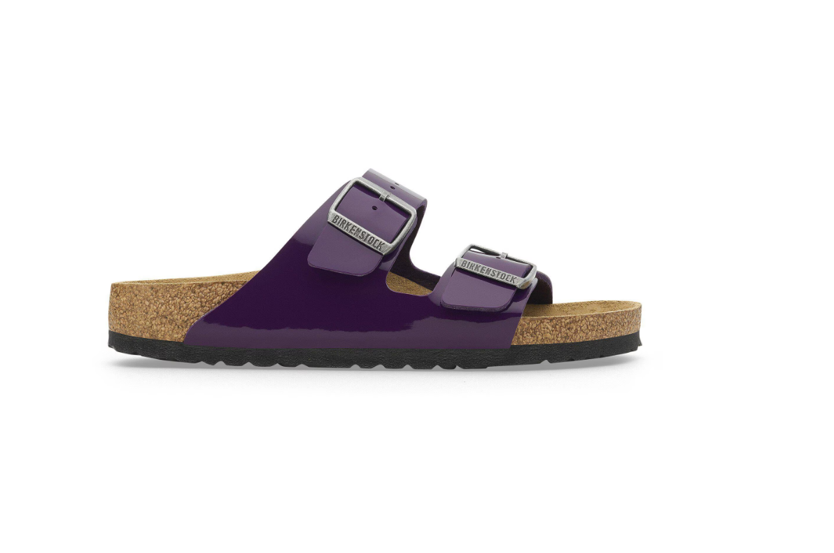 Birkenstock Arizona Soft Footbed Birko-Flor Patent Acai Sandals
