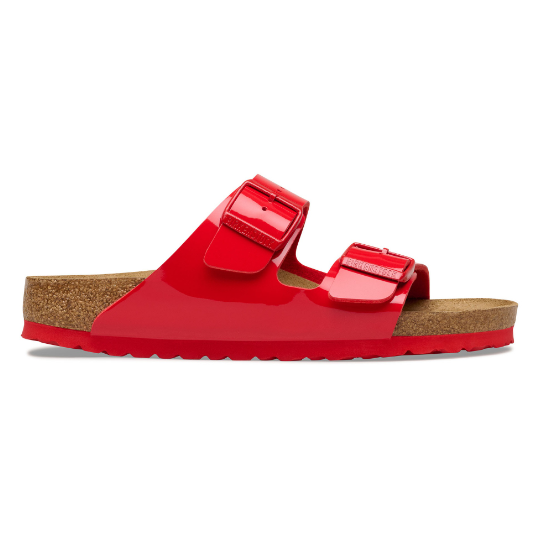 Birkenstock Arizona Birko-Flor Patent Sandals Patent Cherry
