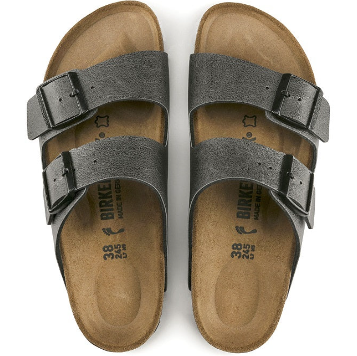 Birkenstock Arizona Birko-Flor Pull Up Anthracite Sandals