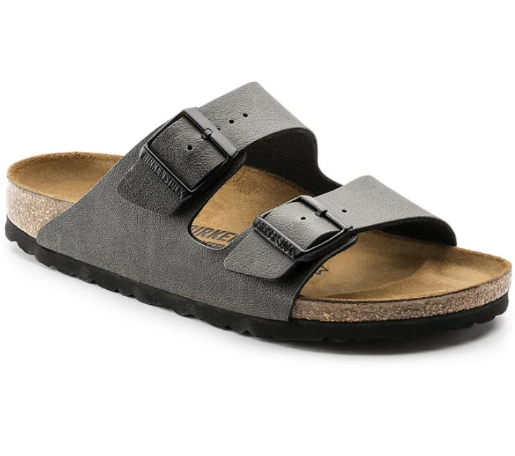 Birkenstock Arizona Birko-Flor Pull Up Anthracite Sandals