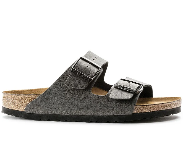 Birkenstock Arizona Birko-Flor Pull Up Anthracite Sandals