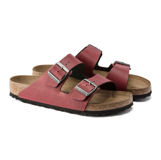 Birkenstock Arizona Birko-Flor Pull Up Bordeaux Sandals