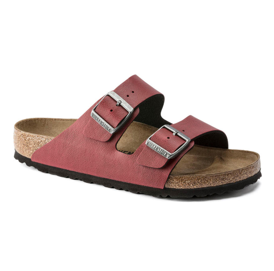 Birkenstock Arizona Birko-Flor Pull Up Bordeaux Sandals