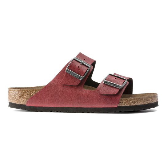 Birkenstock Arizona Birko-Flor Pull Up Bordeaux Sandals