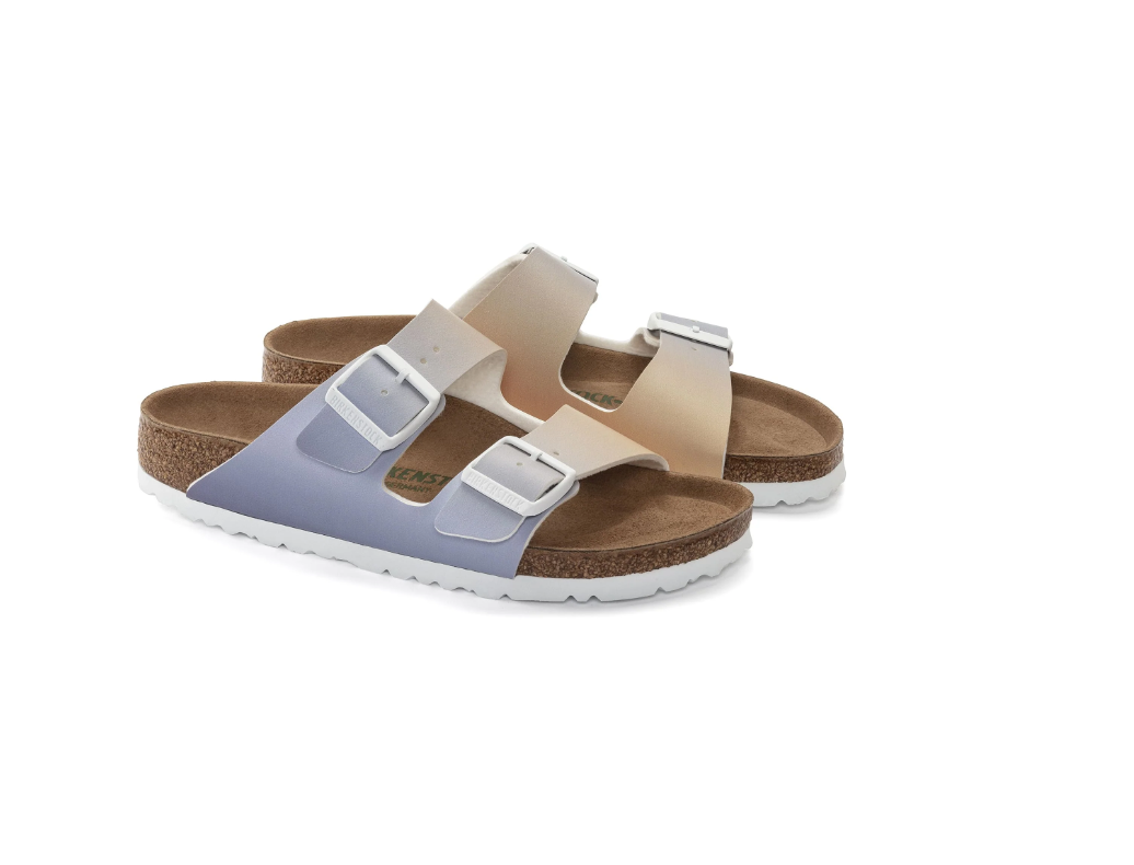 Birkenstock Arizona Birko-Flor Purple Fog Multi Vegan Sandals