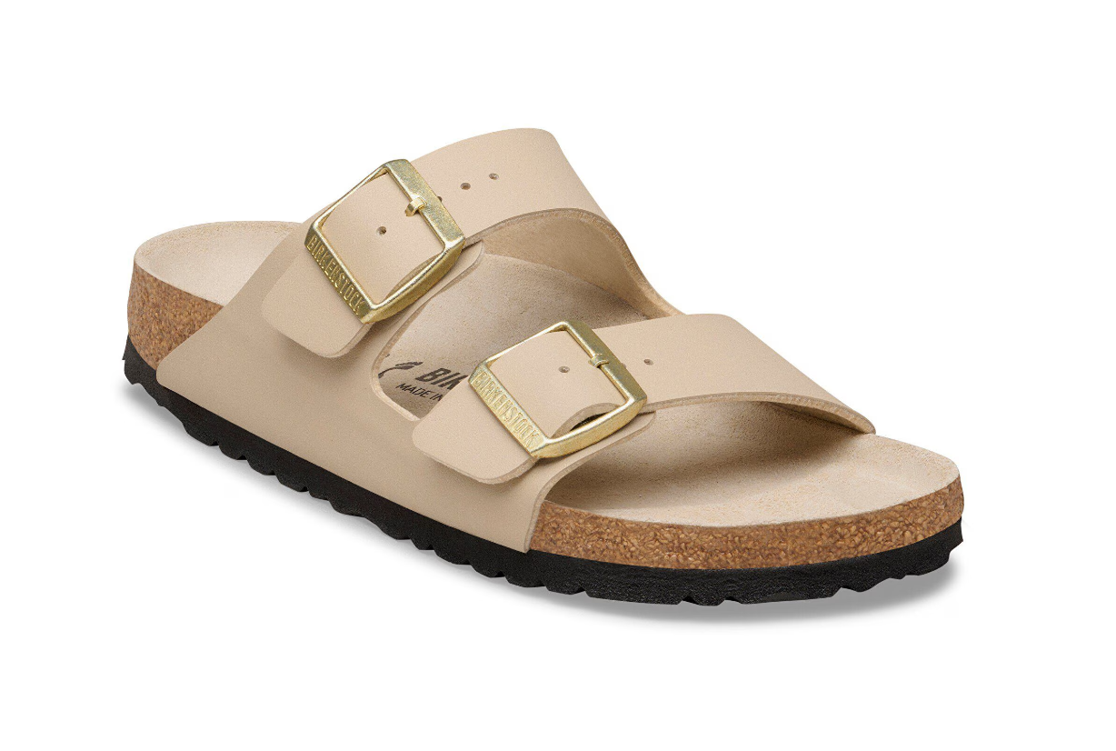 Birkenstock Arizona Birko-Flor Triples Sandcastle/Oyster Sandals