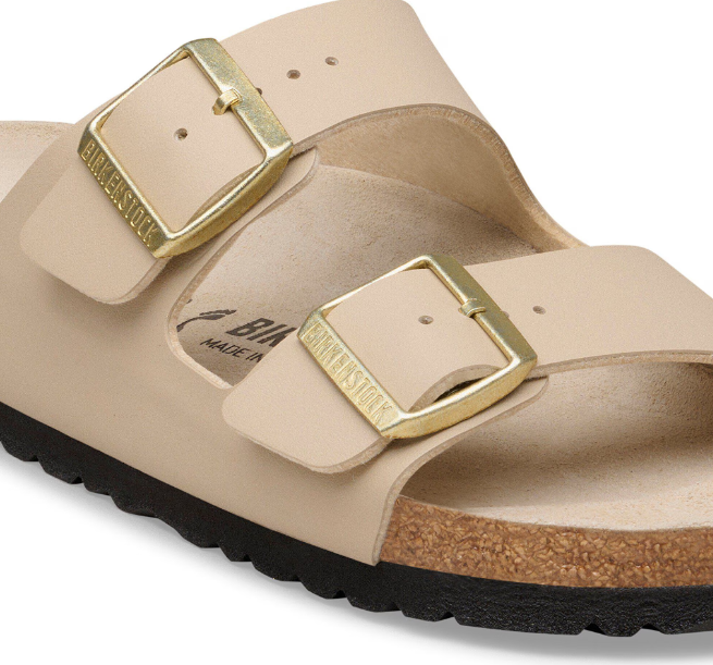 Birkenstock Arizona Birko-Flor Triples Sandcastle/Oyster Sandals