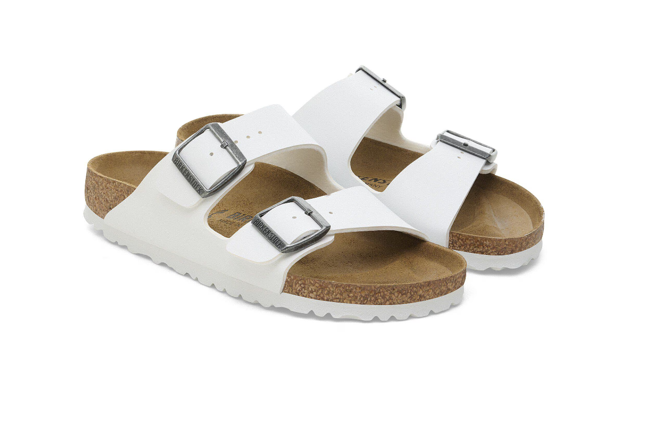 Birkenstock Arizona Birko-Flor White Sandals