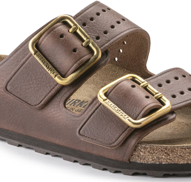 Birkenstock Arizona Bold Natural Leather Roast Sandals
