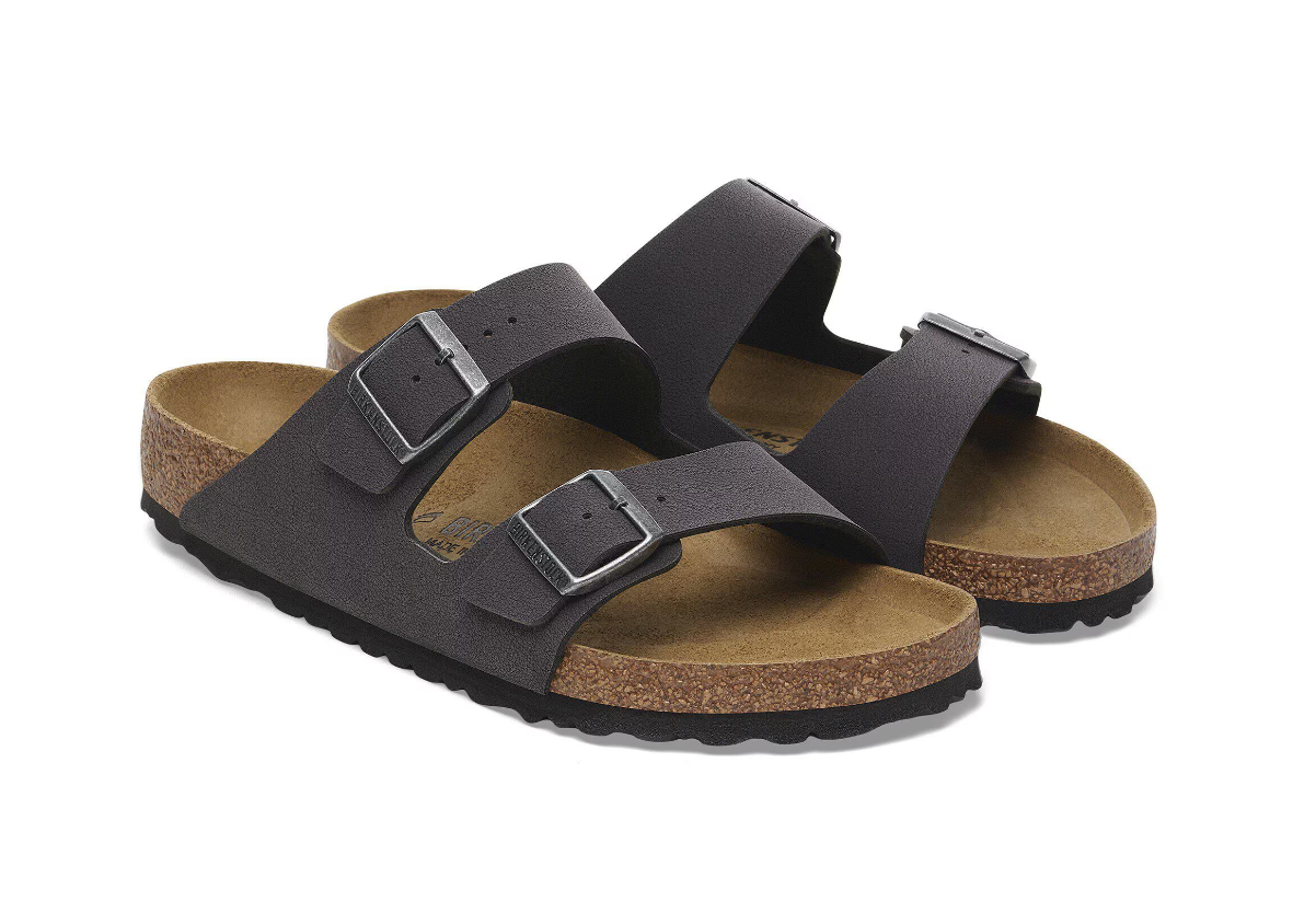 Birkenstock Arizona Birko-Flor Nubuck Birkibuc Velvet Gray