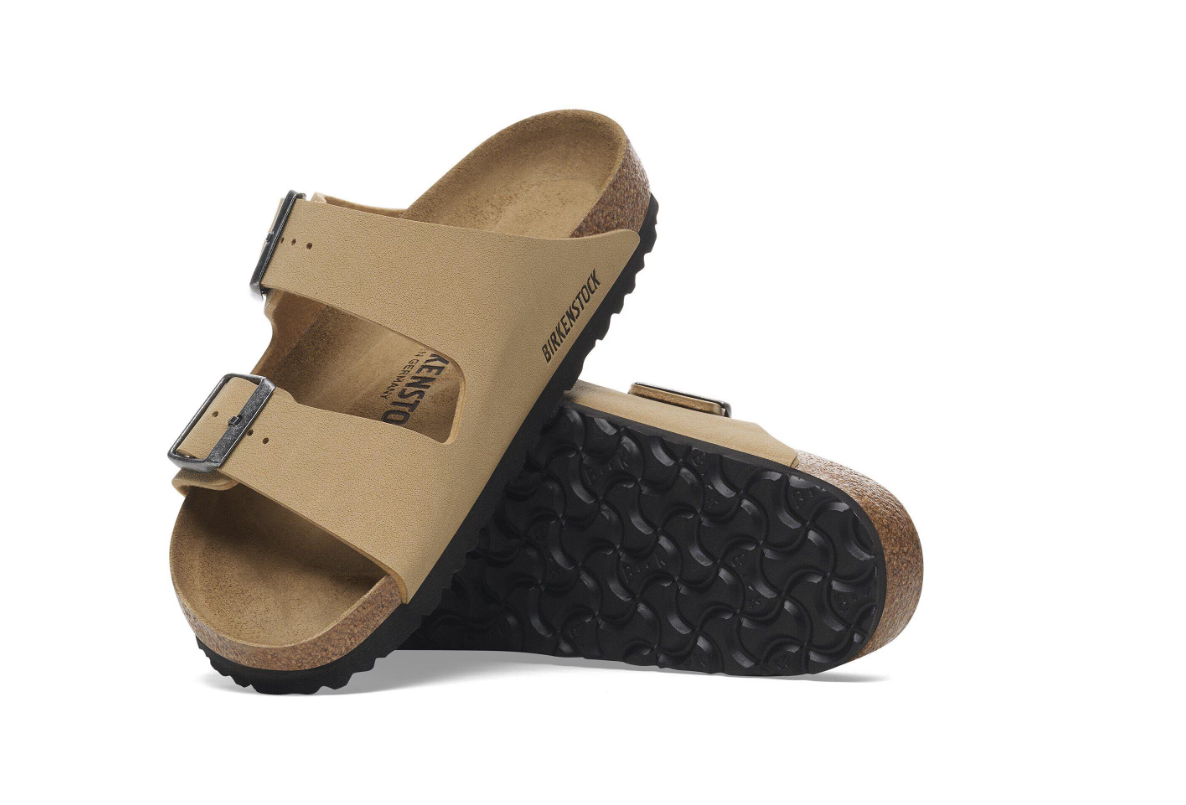 Birkenstock Arizona Birko-Flor Nubuck Birkibuc Latte Cream