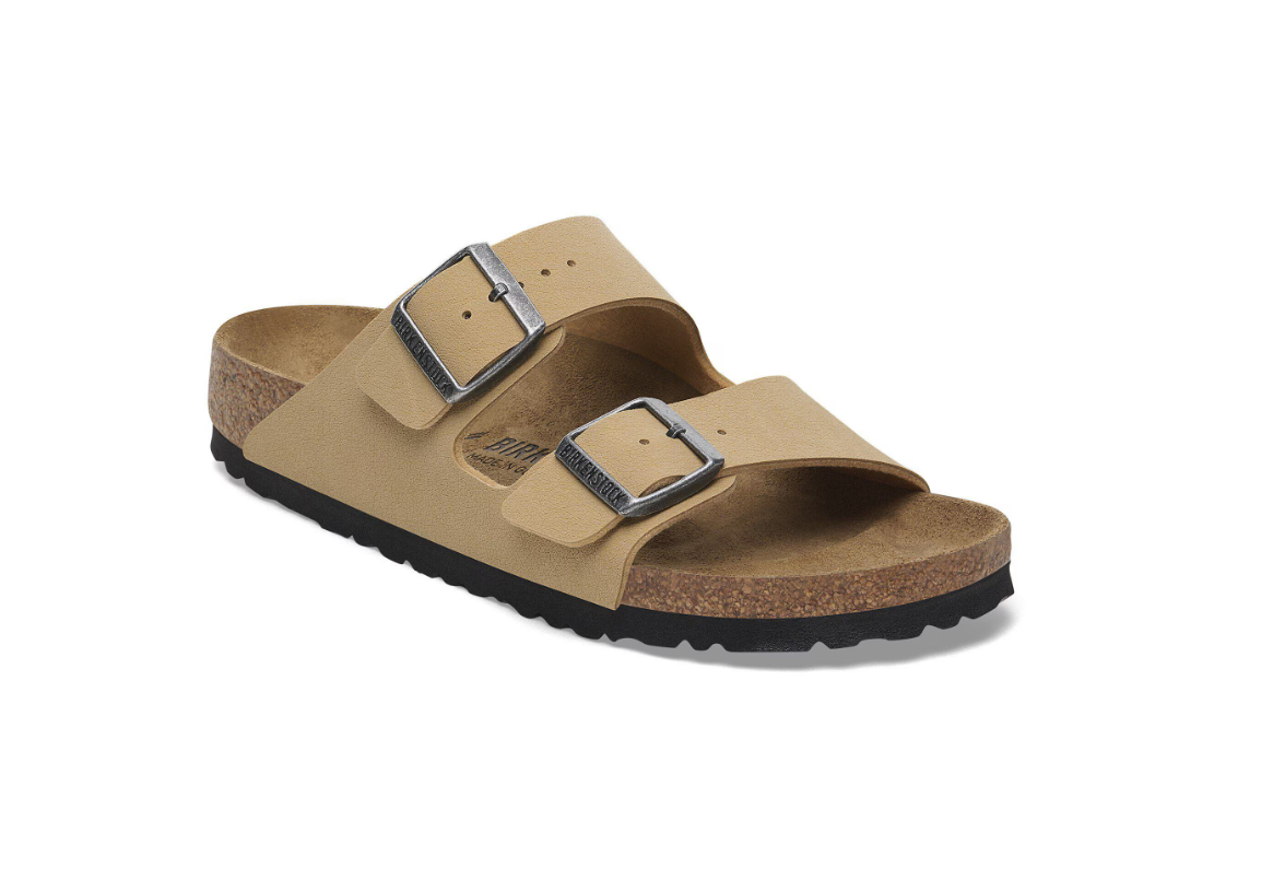 Birkenstock Arizona Birko-Flor Nubuck Birkibuc Latte Cream