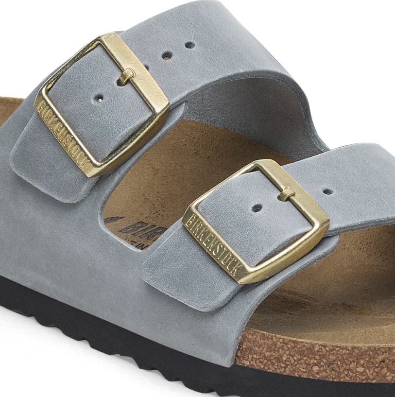 Birkenstock Arizona Oiled Leather Basalt Gray Sandals