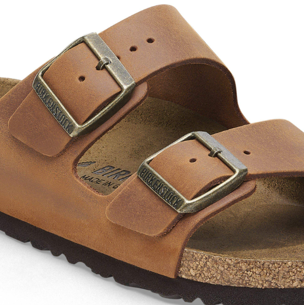 Birkenstock Arizona Oiled Leather Cognac Sandals