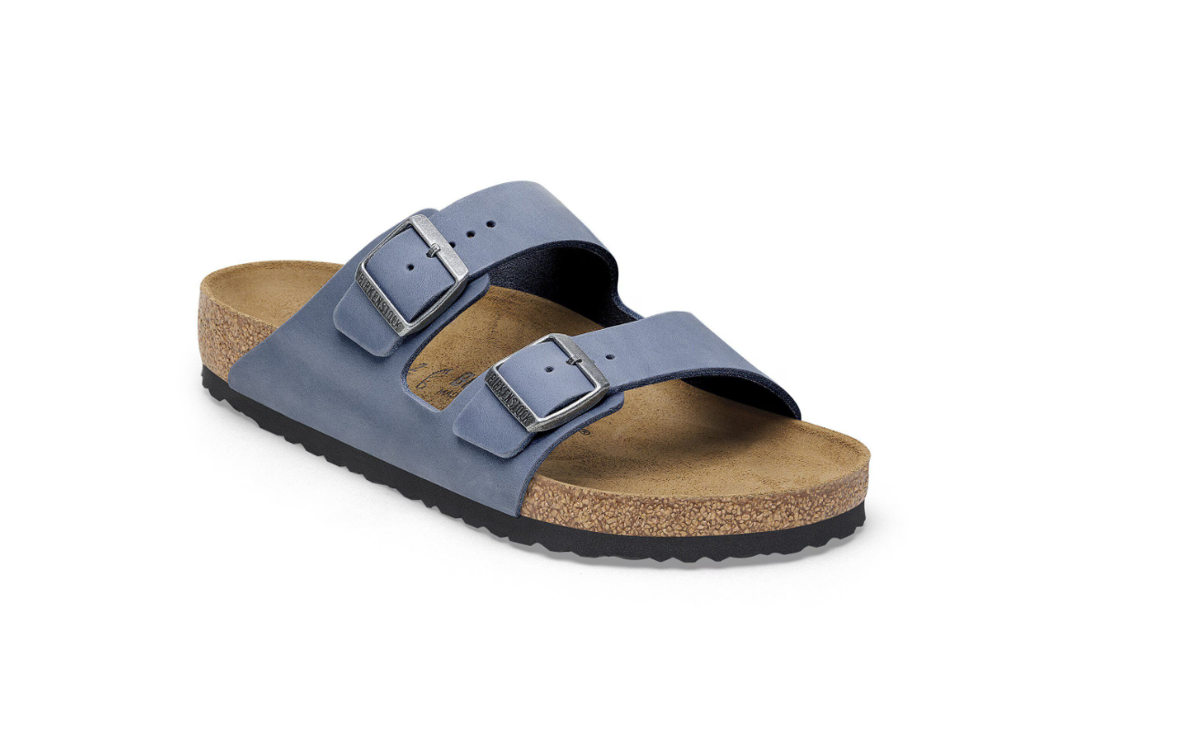 Birkenstock Arizona Oiled Leather Elemental Blue Sandals