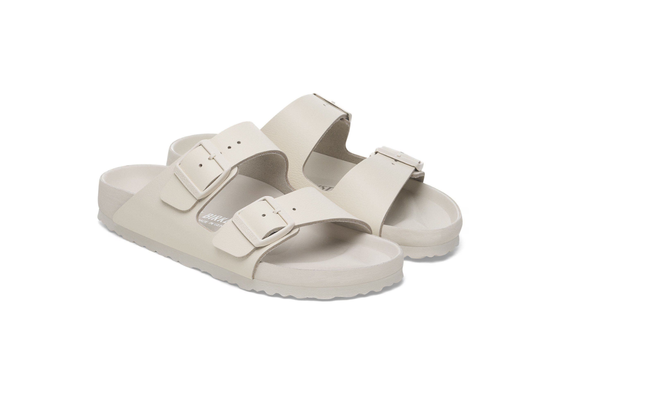 Birkenstock Arizona Exquisite Natural Leather Sandals Eggshell