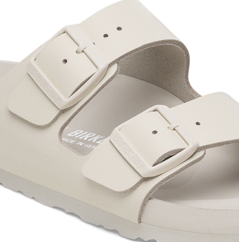 Birkenstock Arizona Exquisite Natural Leather Sandals Eggshell
