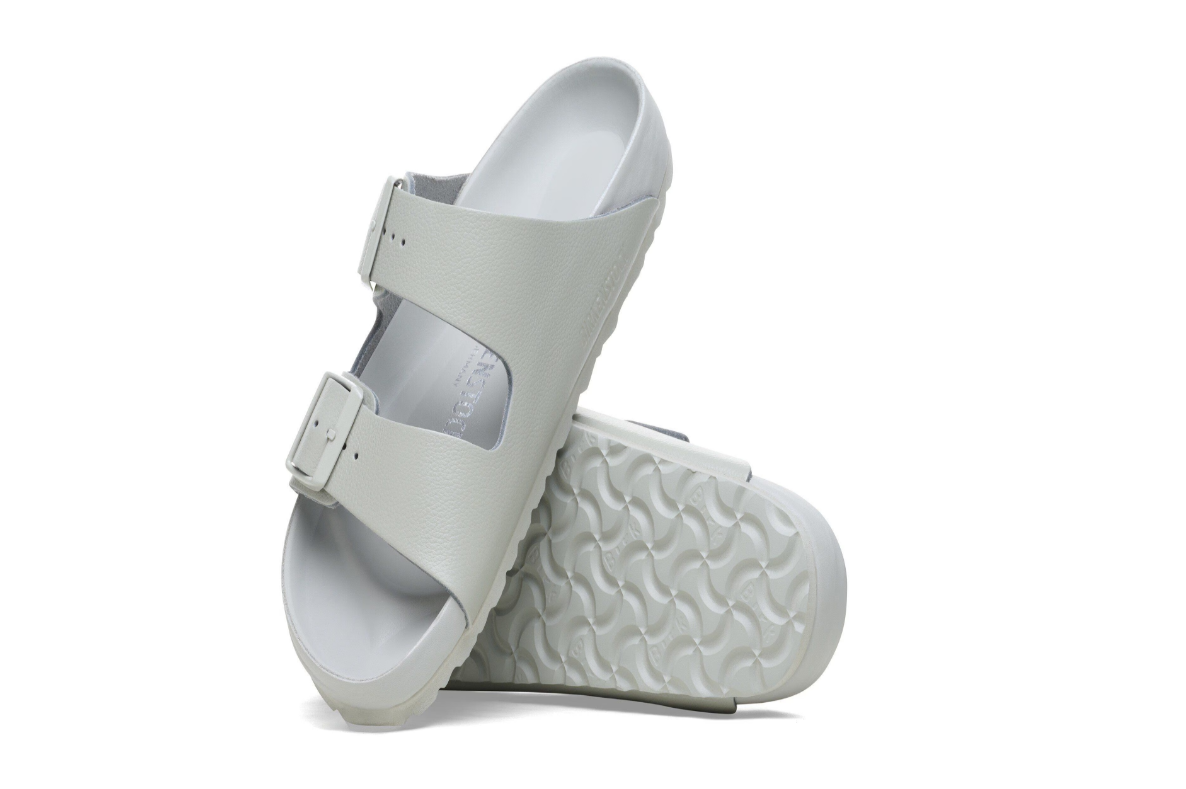 Birkenstock Arizona Exquisite Natural Leather Sandals Mineral Gray