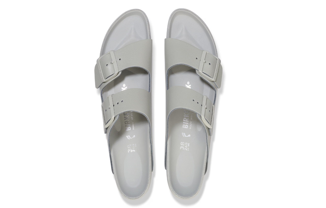 Birkenstock Arizona Exquisite Natural Leather Sandals Mineral Gray
