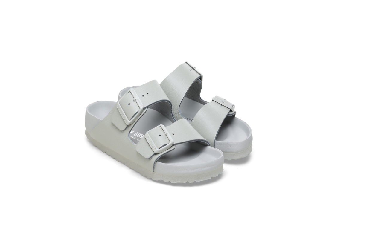 Birkenstock Arizona Exquisite Natural Leather Sandals Mineral Gray
