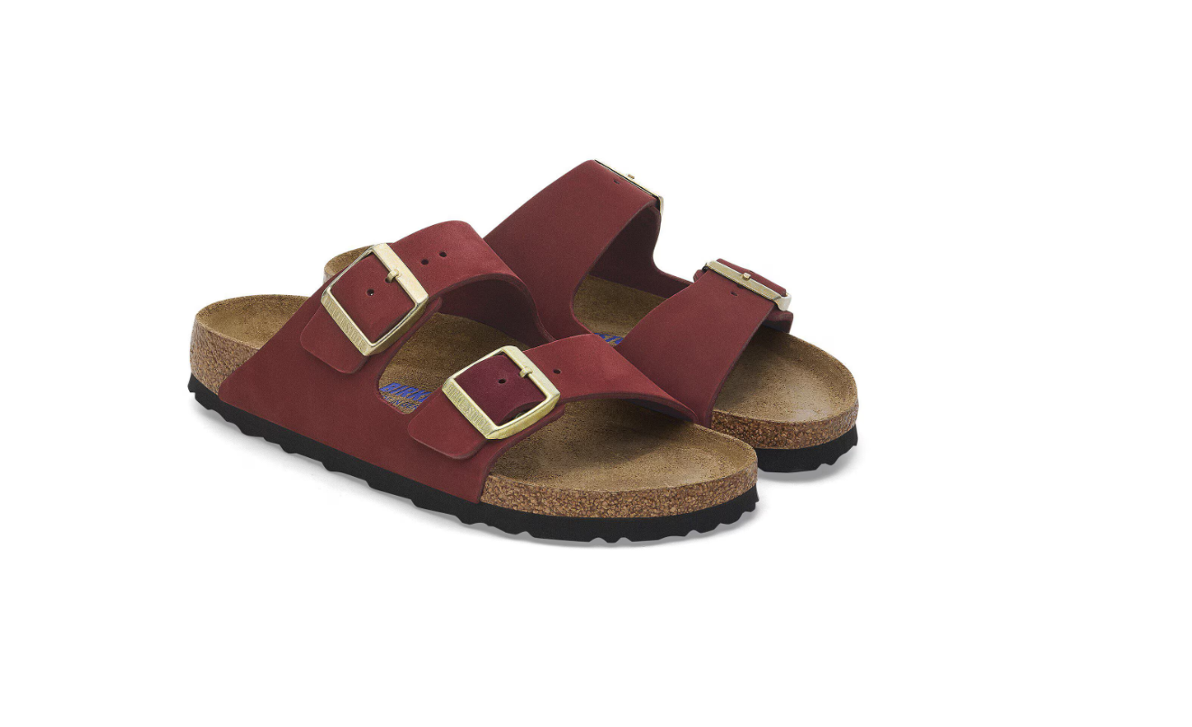 Birkenstock Arizona Soft Footbed Nubuck Leather Zinfandel