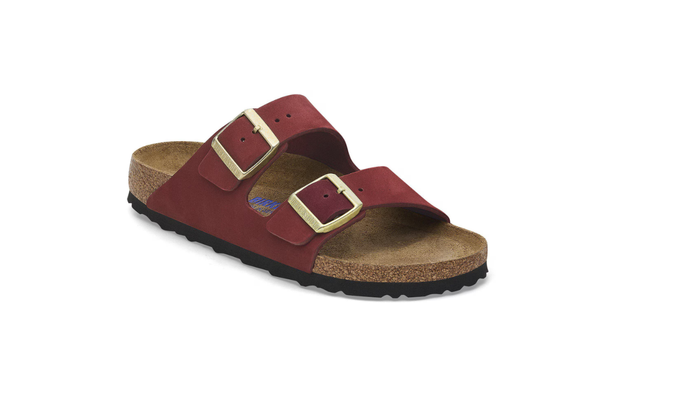 Birkenstock Arizona Soft Footbed Nubuck Leather Zinfandel