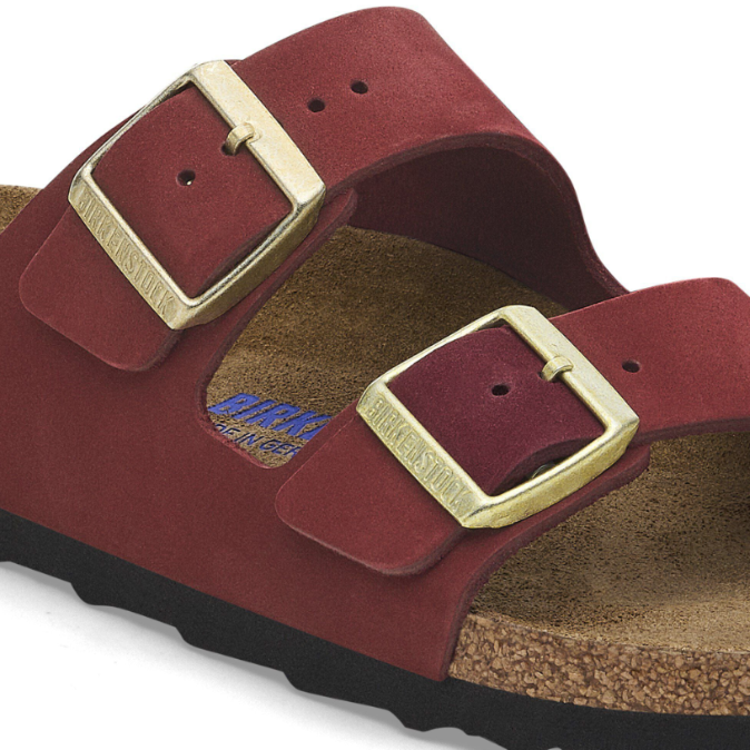 Birkenstock Arizona Soft Footbed Nubuck Leather Zinfandel