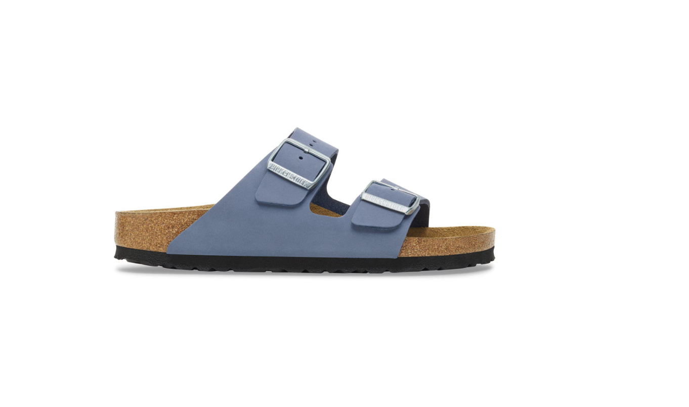 Birkenstock Arizona Nubuck Leather Stone Blue