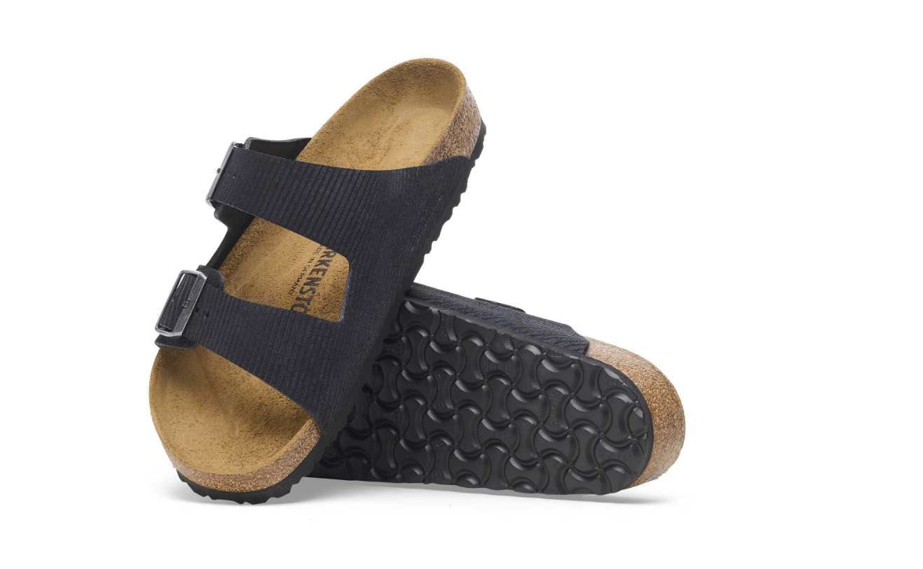 Birkenstock Arizona Suede Leather Embossed Corduroy Midnight