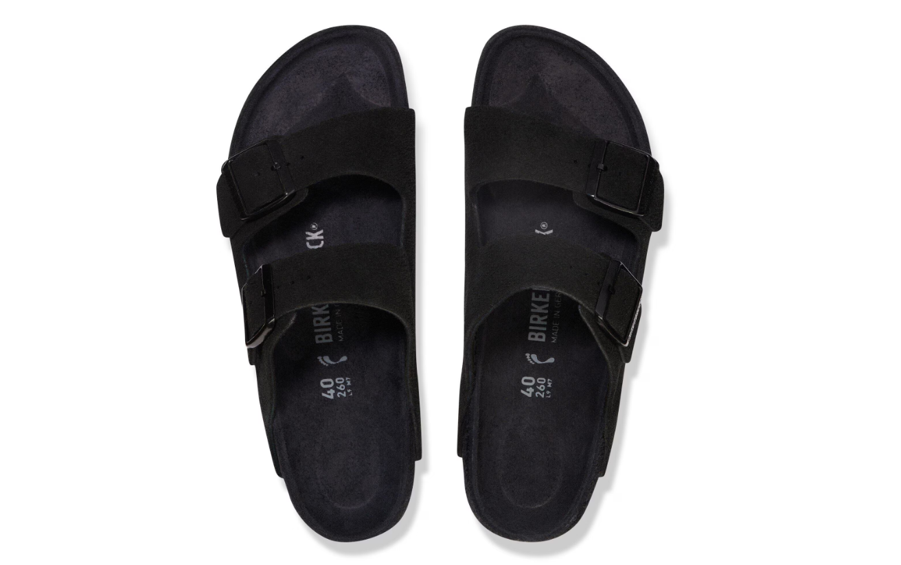 Birkenstock Arizona Exquisite Suede Leather Black