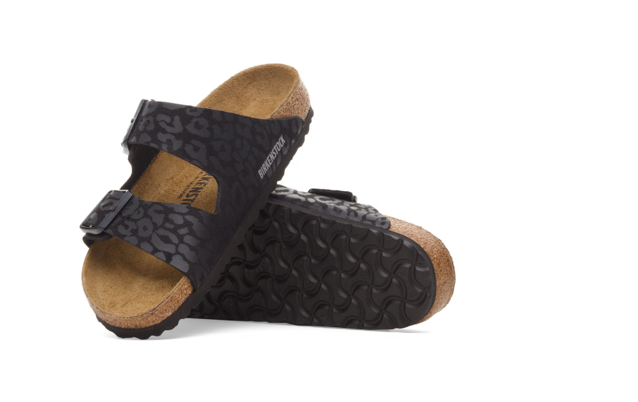 Birkenstock Arizona Synthetics Leo Black Sandals
