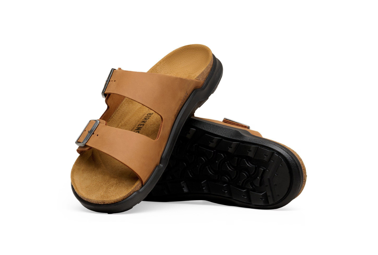 Birkenstock Arizona Crosstown Waxy Leather Cognac Sandals