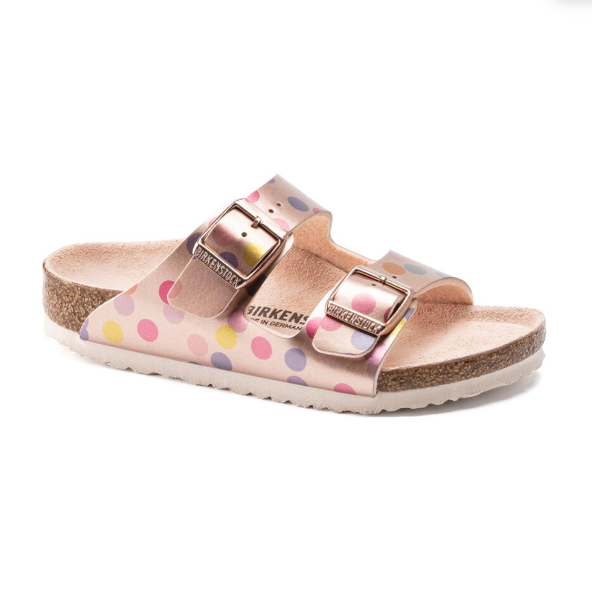 Birkenstock Arizona Kids Birko-Flor Electric Metallic Dots Copper