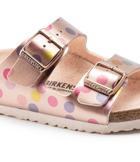 Birkenstock Arizona Kids Birko-Flor Electric Metallic Dots Copper