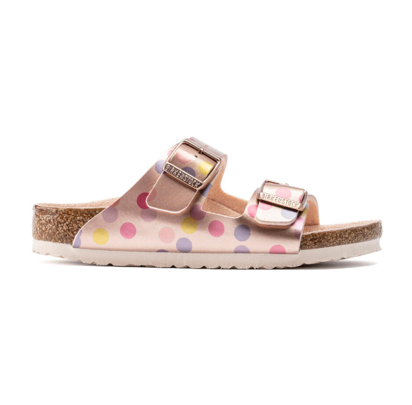 Birkenstock Arizona Kids Birko-Flor Electric Metallic Dots Copper