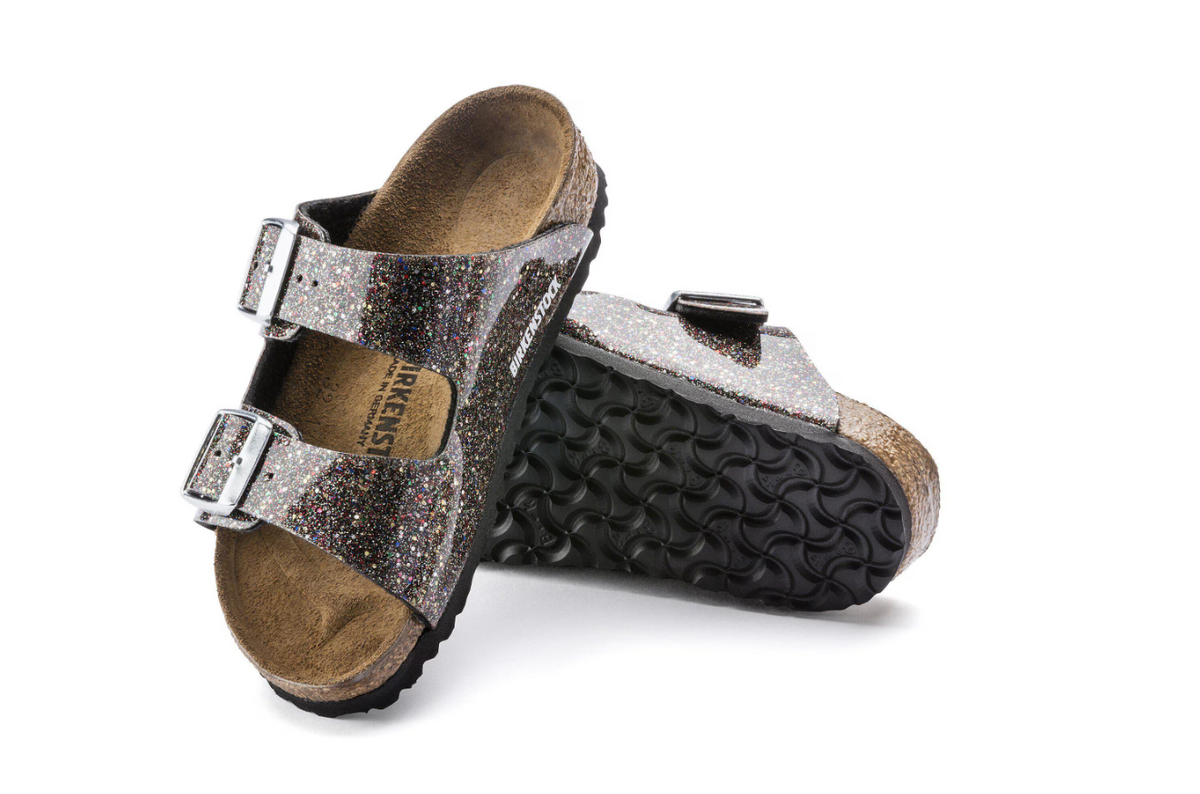 Birkenstock Arizona Kids Birko-Flor Cosmic Sparkle Black Multi Sandals - Multi, Narrow