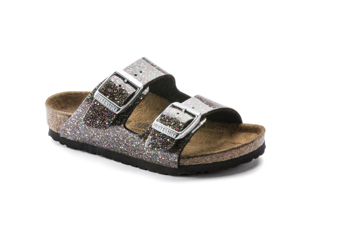 Birkenstock Arizona Kids Birko-Flor Cosmic Sparkle Black Multi Sandals - Multi, Narrow