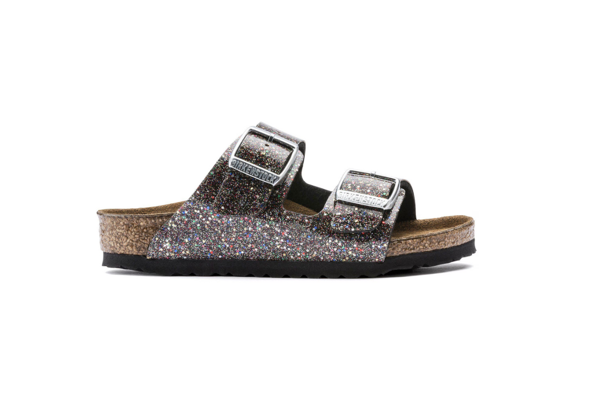 Birkenstock Arizona Kids Birko-Flor Cosmic Sparkle Black Multi Sandals - Multi, Narrow