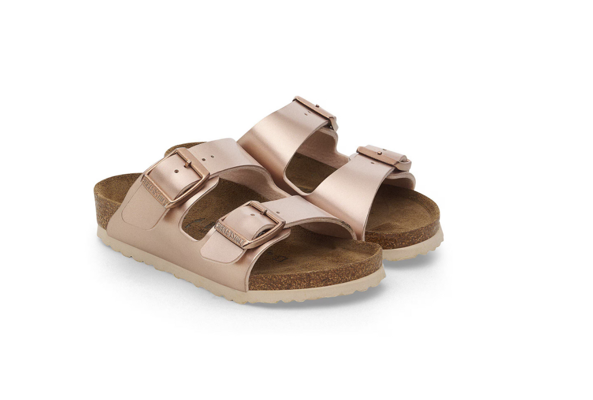 Birkenstock Arizona Kids Birko-Flor Electric Metallic - Copper, Narrow