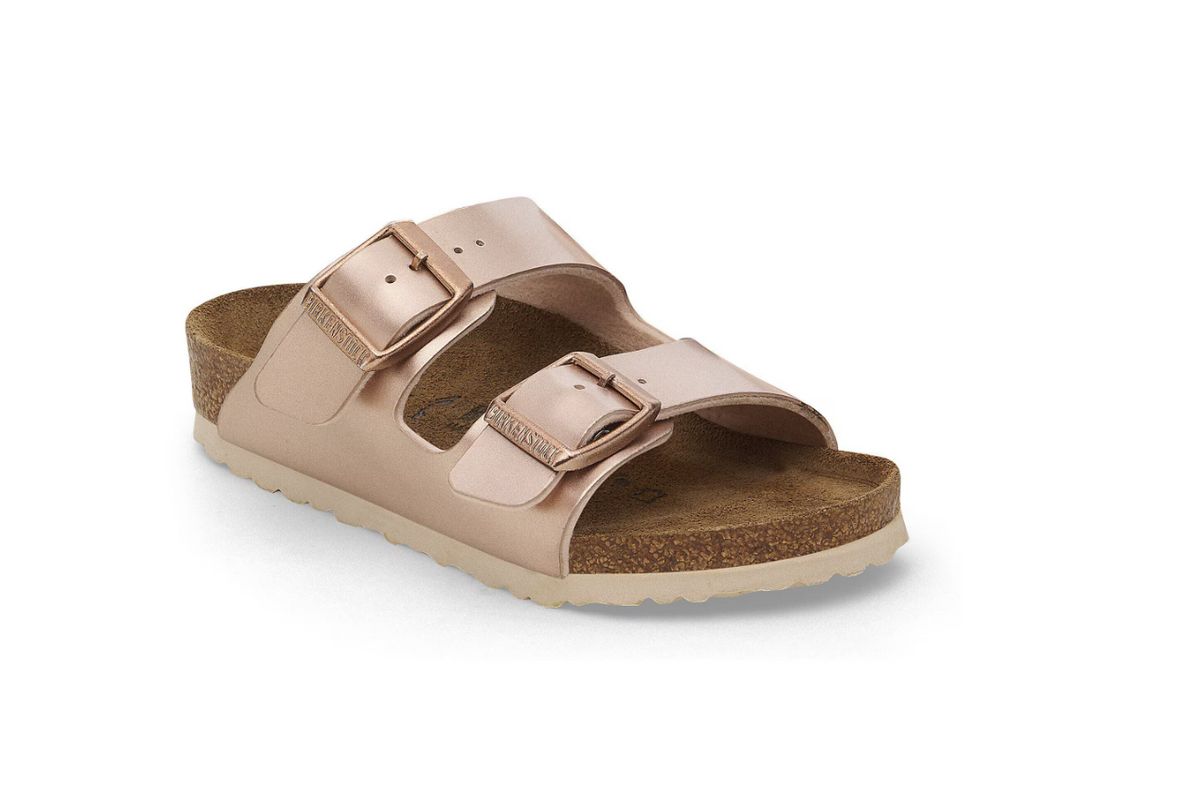 Birkenstock Arizona Kids Birko-Flor Electric Metallic - Copper, Narrow