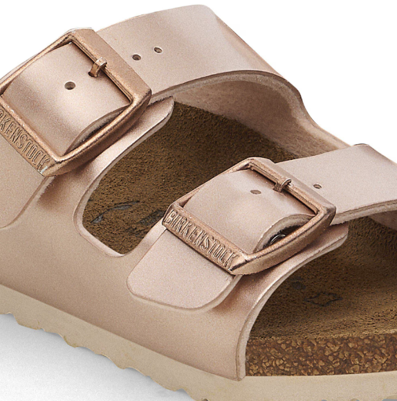 Birkenstock Arizona Kids Birko-Flor Electric Metallic - Copper, Narrow