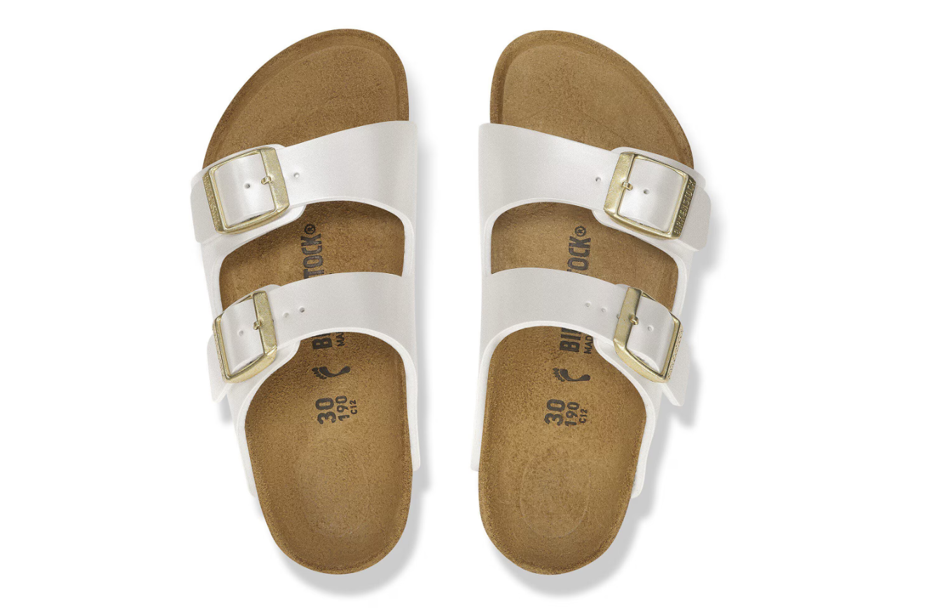 Birkenstock Arizona Kids Birko-Flor Electric Metallic Pearl Sandals