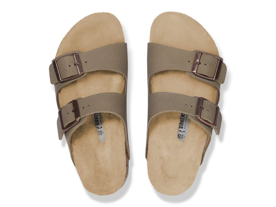 Birkenstock Arizona Kids Birko-Flor Desert Soil Gray Taupe Sandals