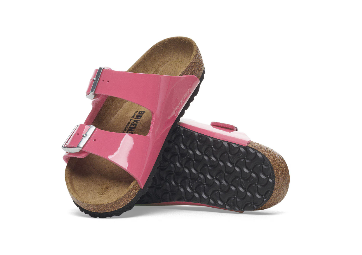 Birkenstock Arizona Kids Birko-Flor Patent Fuchsia Tulip