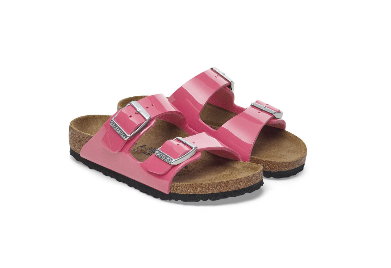 Birkenstock Arizona Kids Birko-Flor Patent Fuchsia Tulip