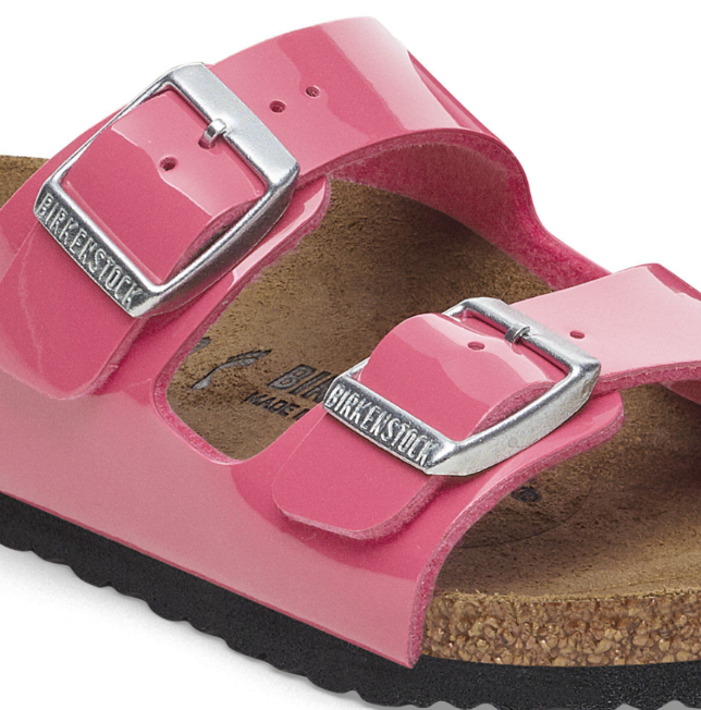 Birkenstock Arizona Kids Birko-Flor Patent Fuchsia Tulip