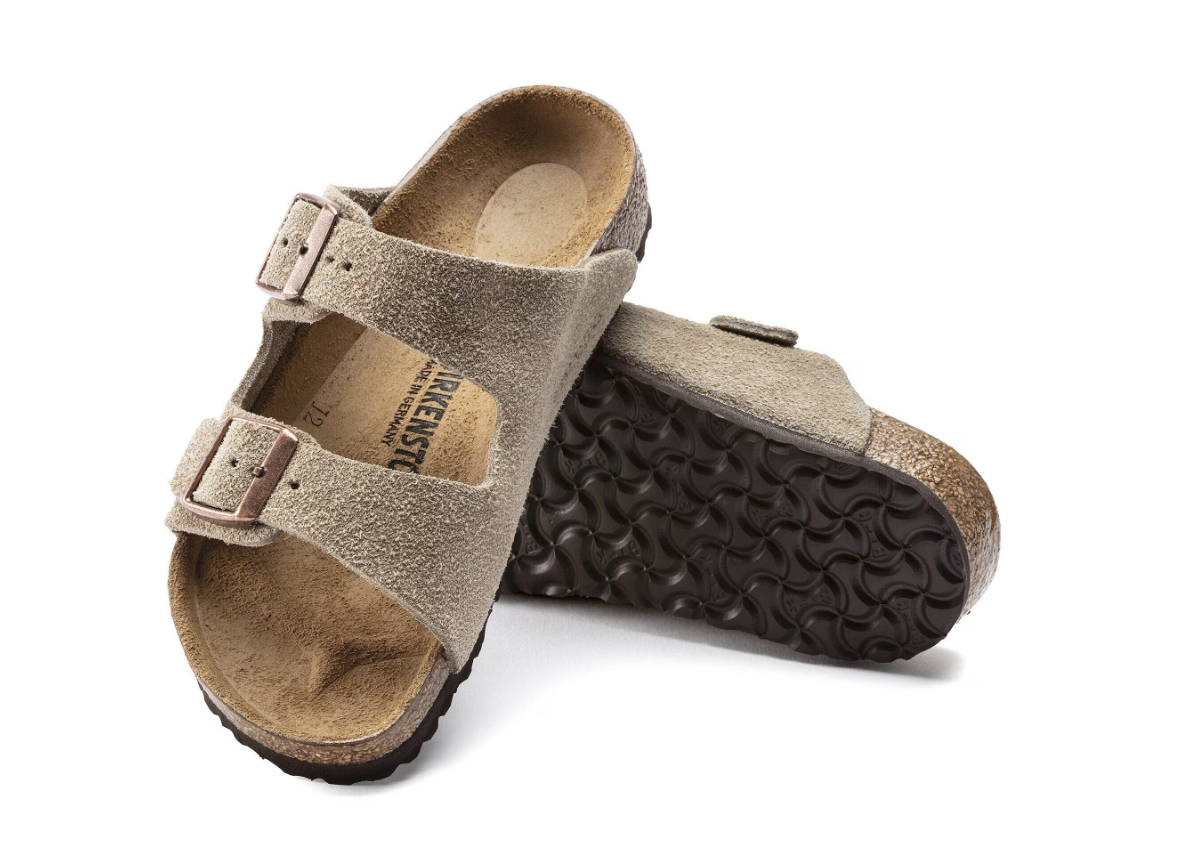 Birkenstock Arizona Kids Suede Leather Taupe