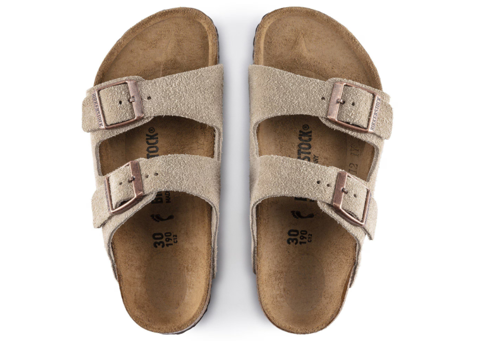 Birkenstock Arizona Kids Suede Leather Taupe