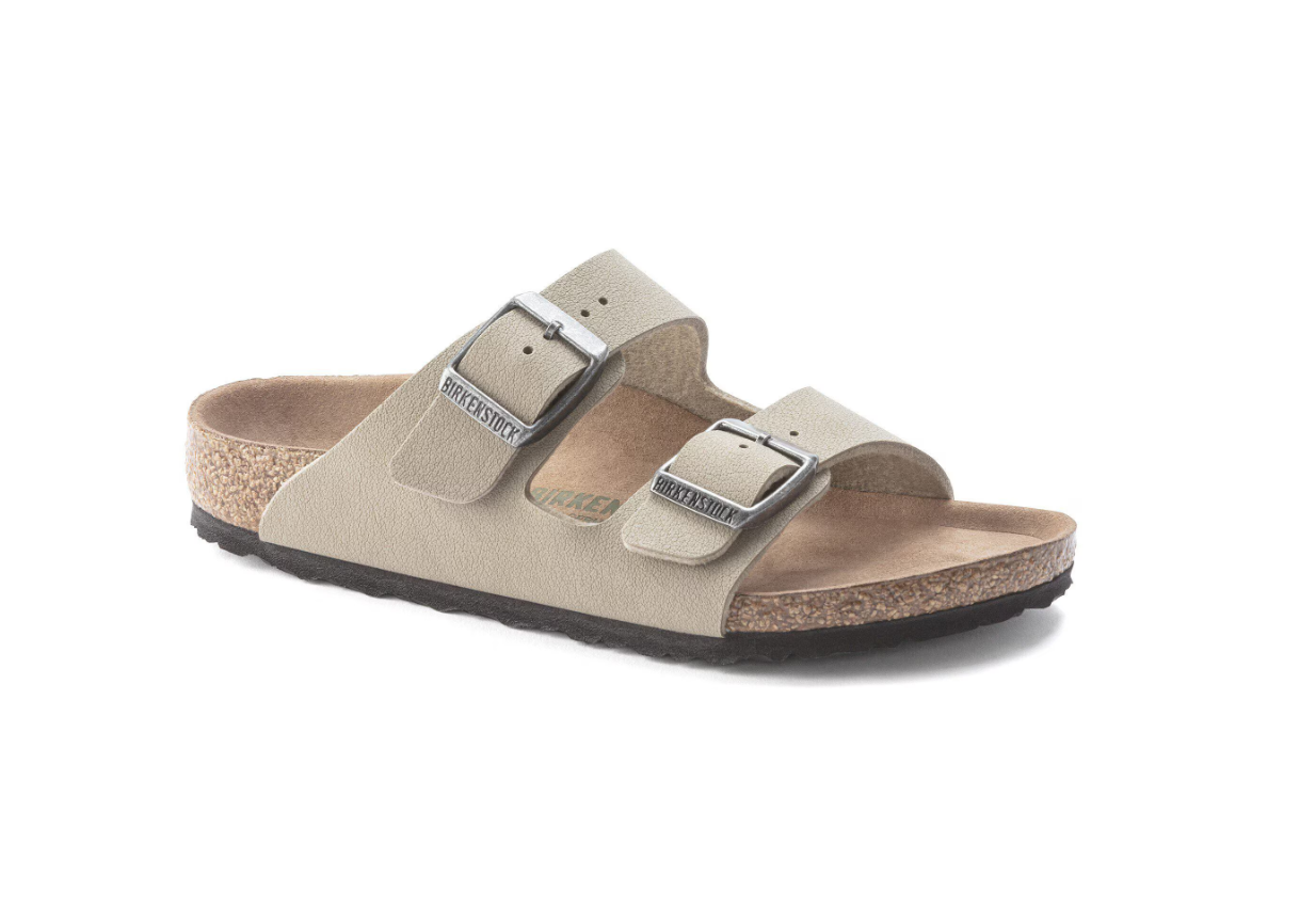 Birkenstock Arizona Kids Vegan Birko-Flor Birkibuc Faded Khaki