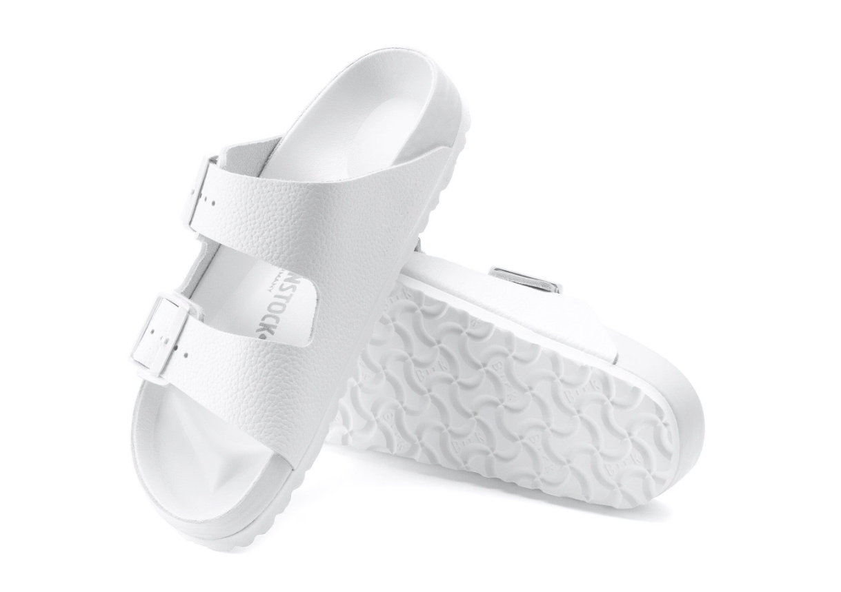 Birkenstock Arizona Exquisite Natural Leather White Sandals